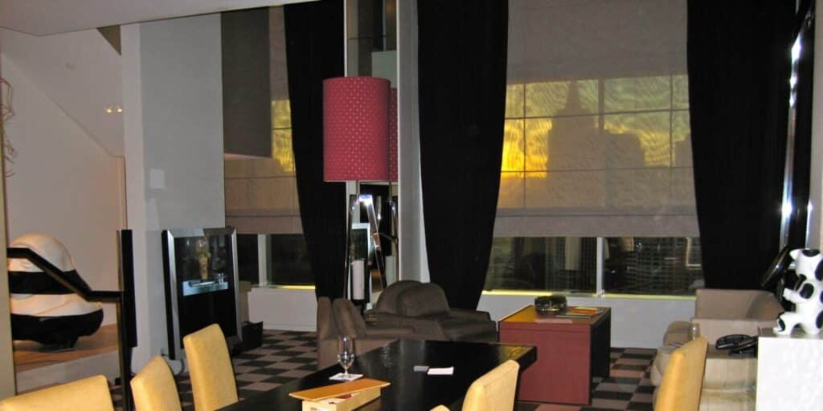 MGM Skylofts Suite - the great room with view of Las Vegas Strip