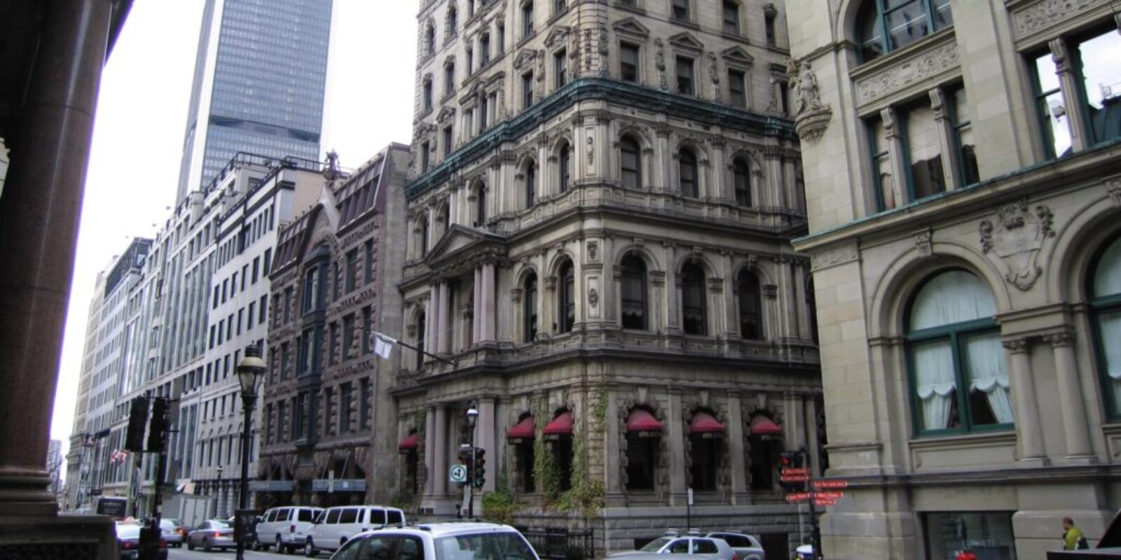 Fairmont Queen Elizabeth Montreal review - a street in the Old Port.