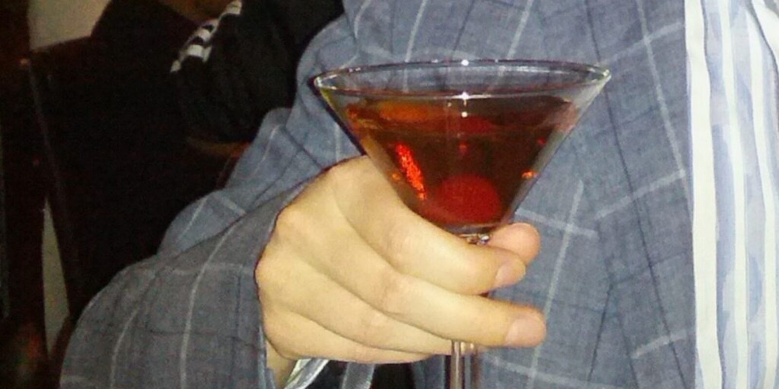 House of Prime Rib San Francisco - a Manhattan cocktail before dinner.