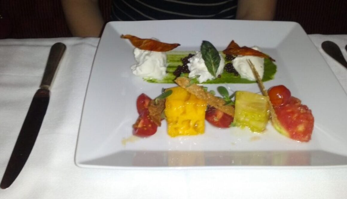 La Folie San Francisco - an elegant caprese salad.