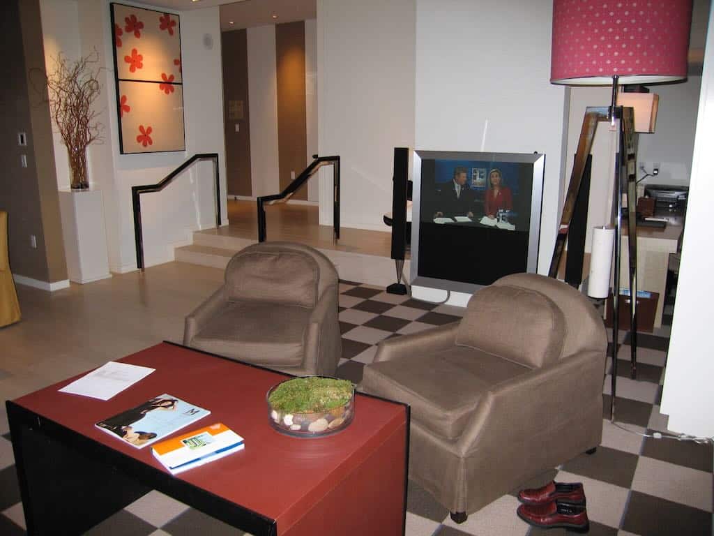 MGM Skylofts Las Vegas - a sitting room in a luxury suite.