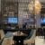 a hotel bar with contemporary decor