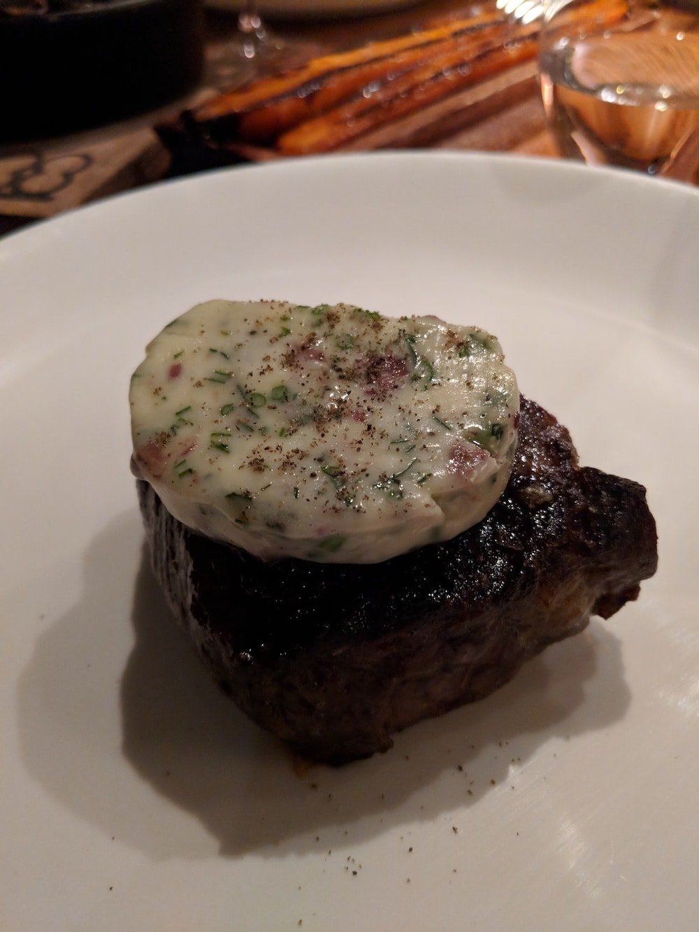 Brant Lake Beef Tenderloin topped with Herbed Butter