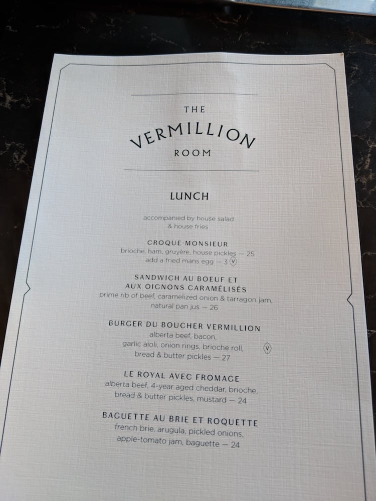 Lunch Menu