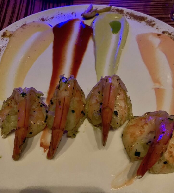 Jumbo Shrimp Cocktail with a selection of creative sauces