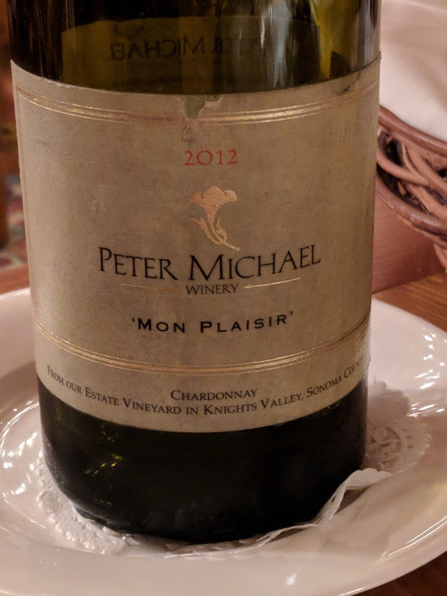 Peter Michael Chardonnay "Mon Plaisir"