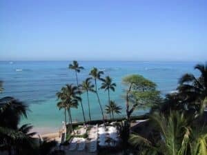 Overlooking Waikiki Beach in Oahu