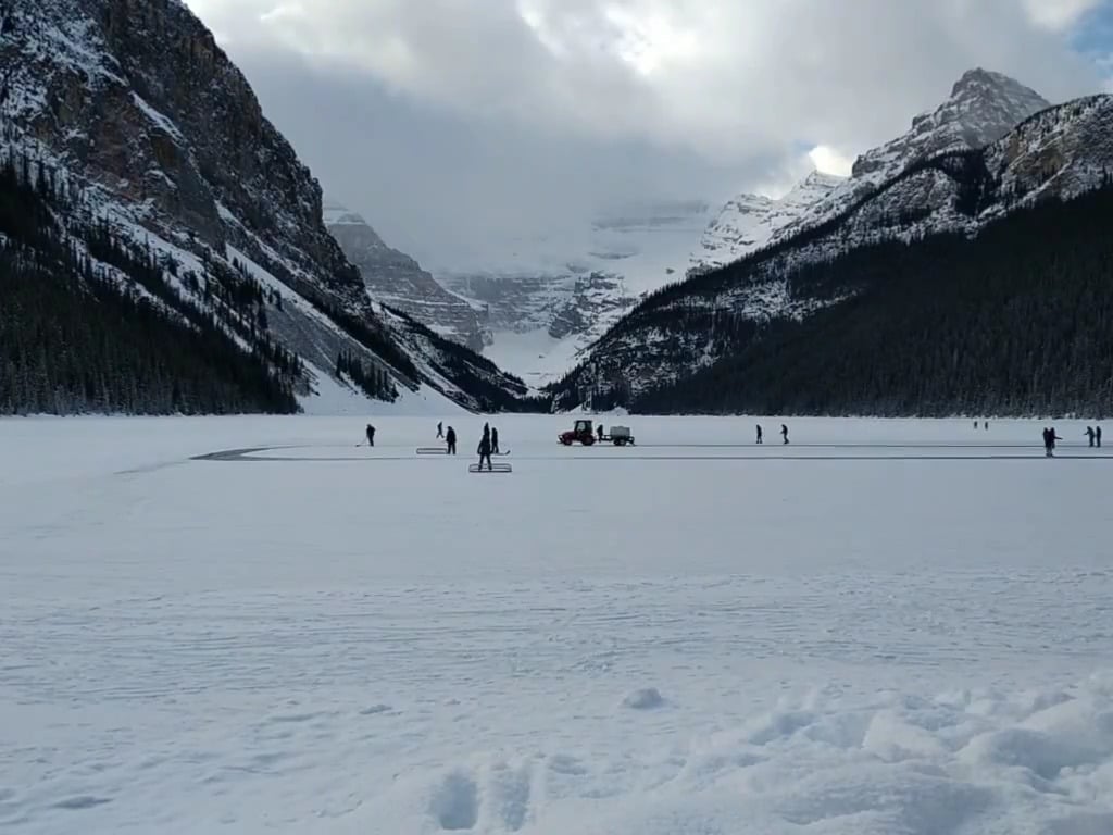 Skating on Stunning Lake Louise