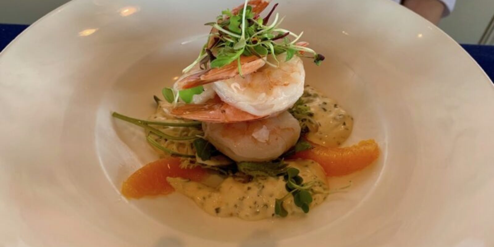 Slow Poached and Chilled Shrimp Appetizer