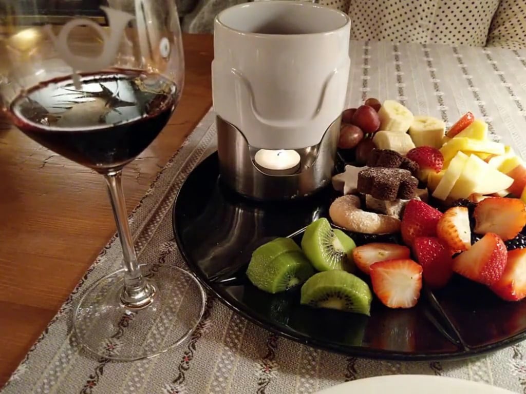 Cozy Chocolate Fondue at the Post Hotel