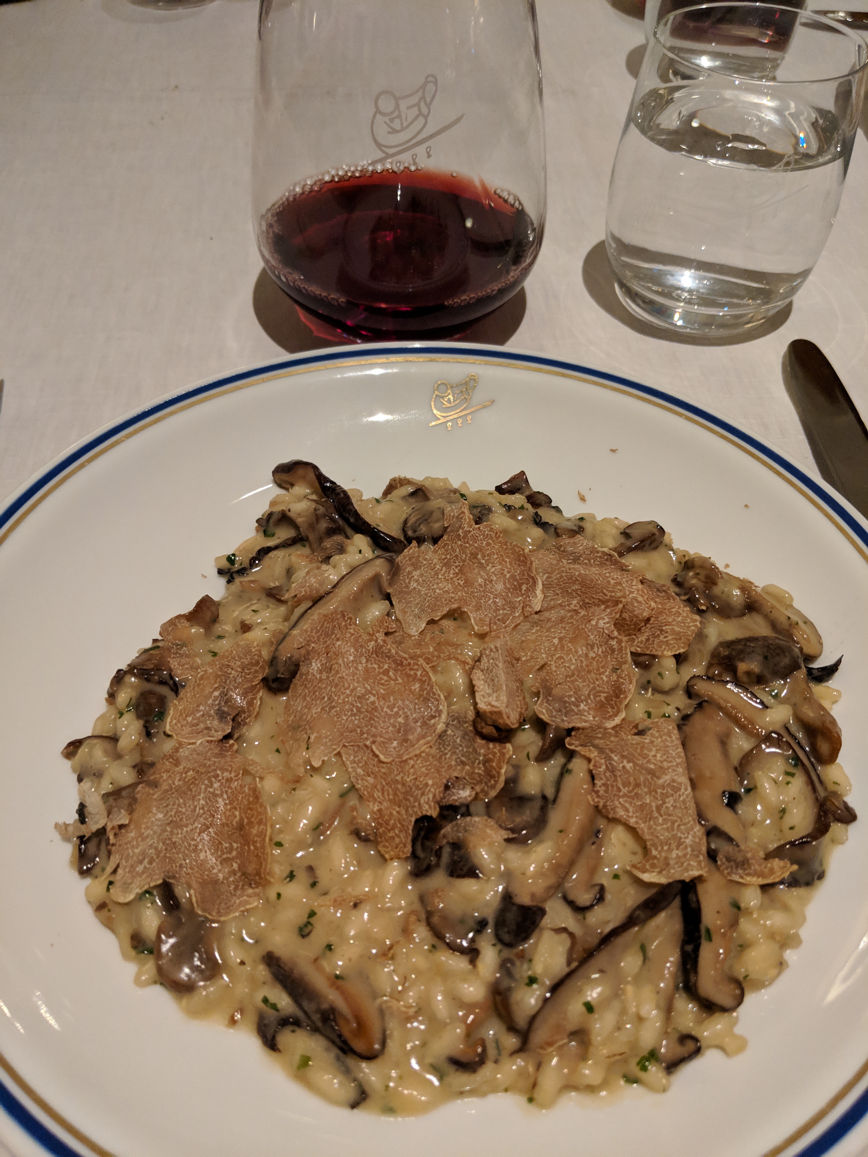 Risotto with Mushrooms and White Truffle from Alba