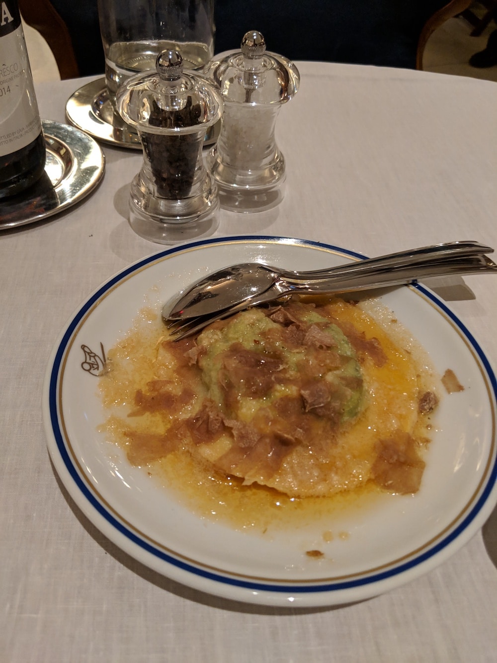 Uovo in Raviolo with White Truffle