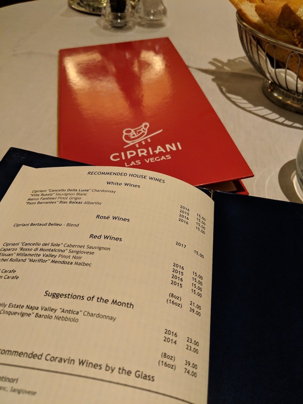 Cipriani House Wines