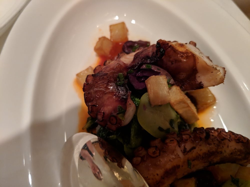 Delectable grilled octopus