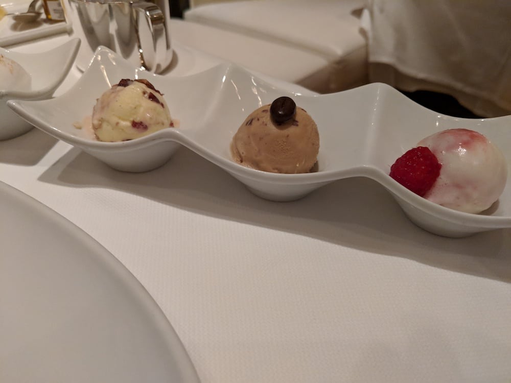 Flight of sorbets