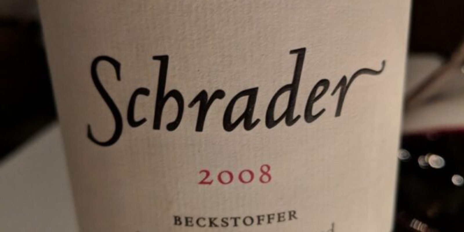 An impressive Napa Valley Cab