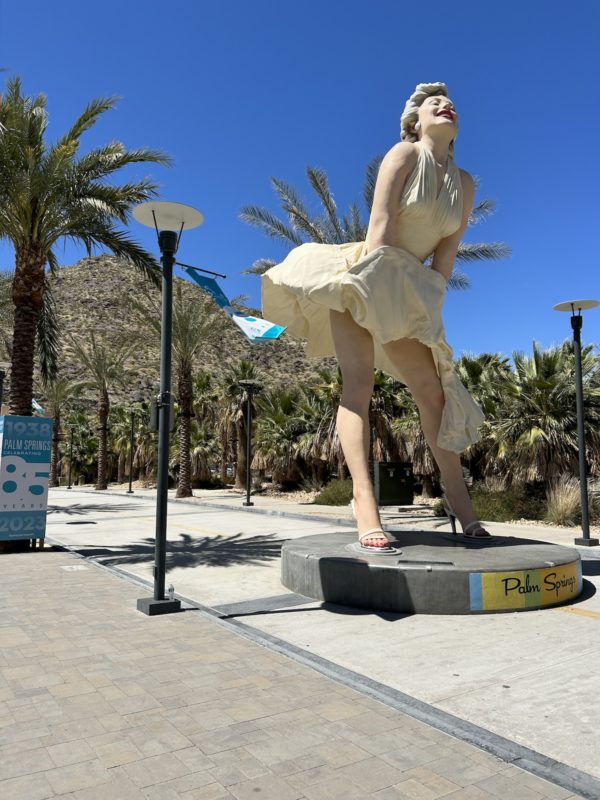 Iconic Marilyn Monroe Statue in Palm Springs