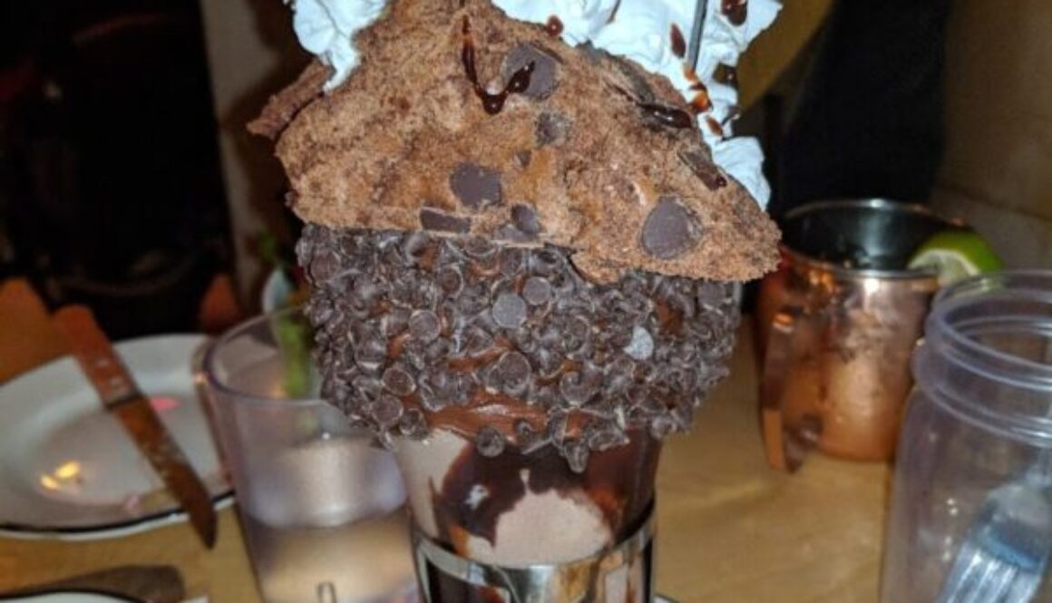 Insane brownie milkshake