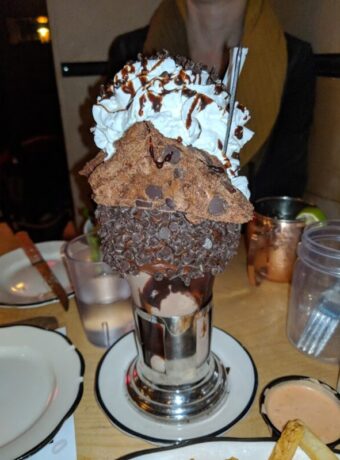 Insane brownie milkshake