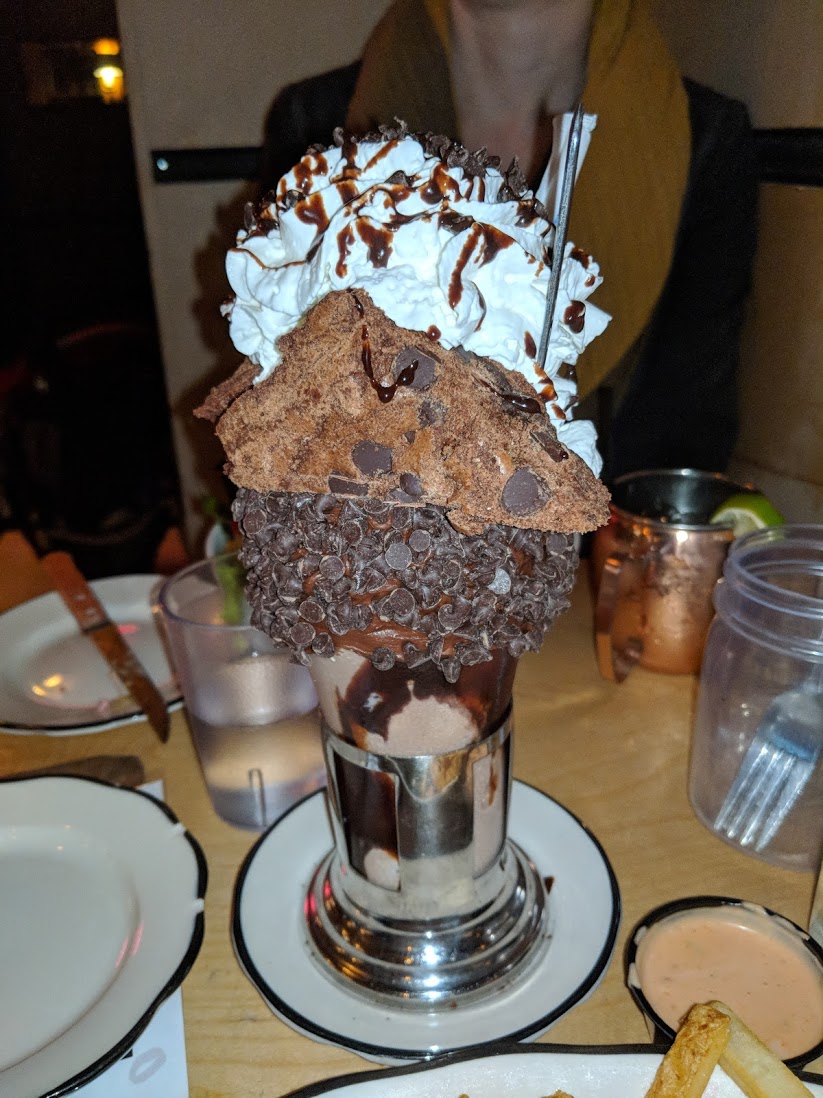 Insane brownie milkshake