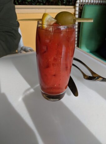 Perfectly spicy Caesar at Terrace Pointe Cafe