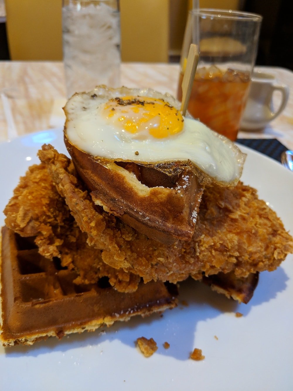 Crispy Fried Chicken and Waffles