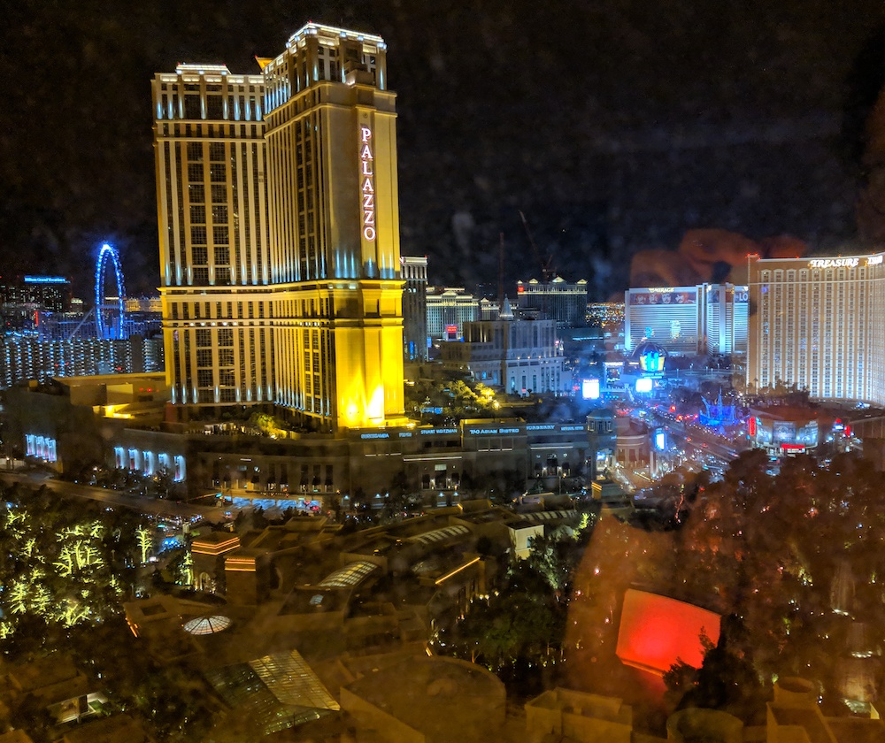 View of the strip from our room